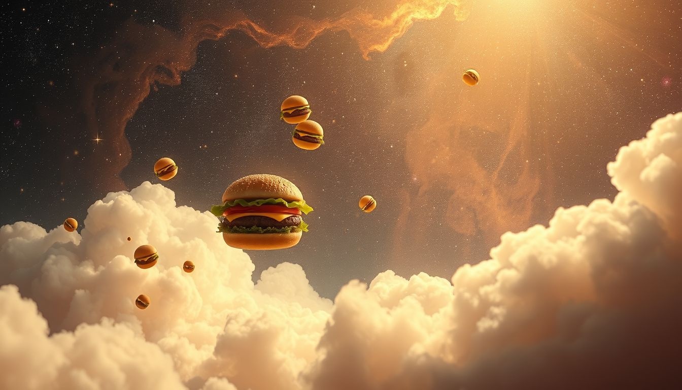 Dromen over hamburgers symboliseren vaak verlangen naar eenvoudige genoegens.