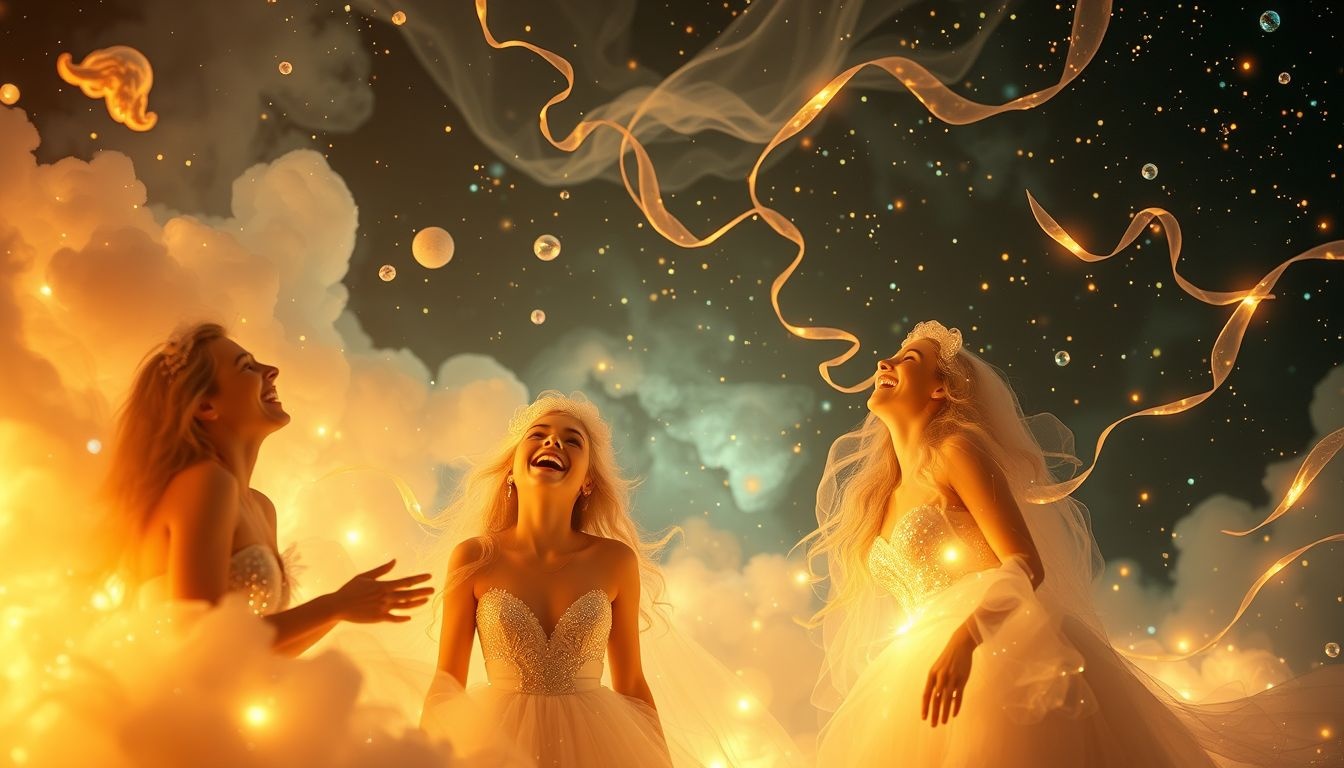 Lachen op gala duidt vaak op innerlijke vreugde en zelfvertrouwen.