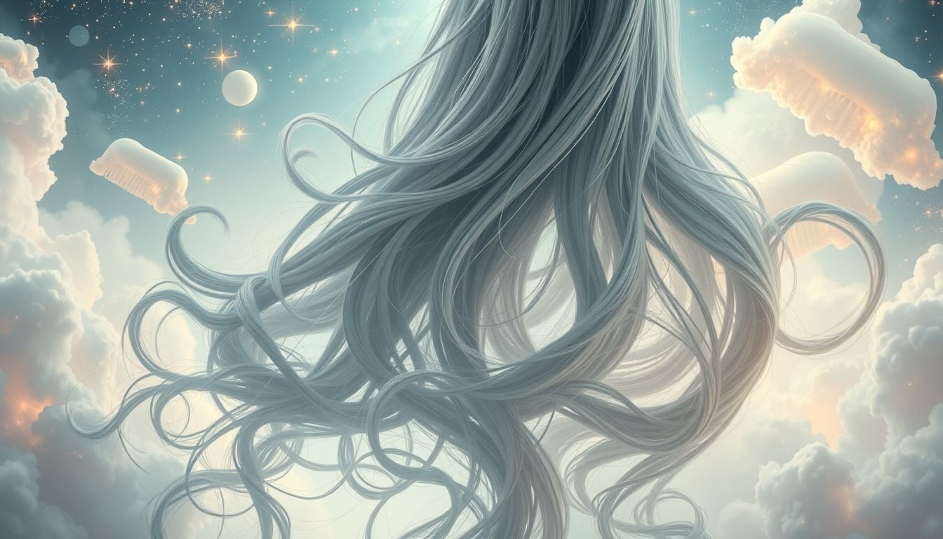 Dromen over het uitkammen van dik haar symboliseert innerlijke rust.
