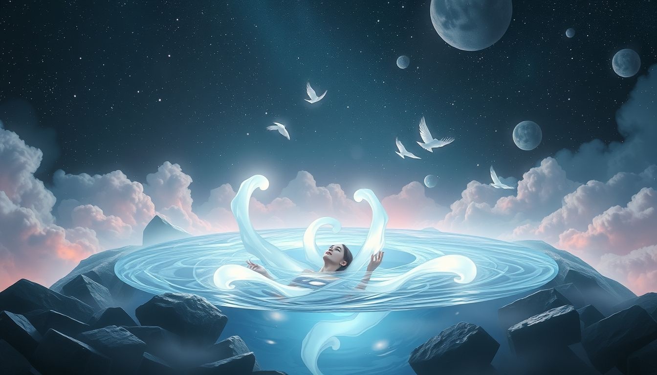 Dromen over vallen in afvalwater symboliseert emotionele overweldiging en angst.