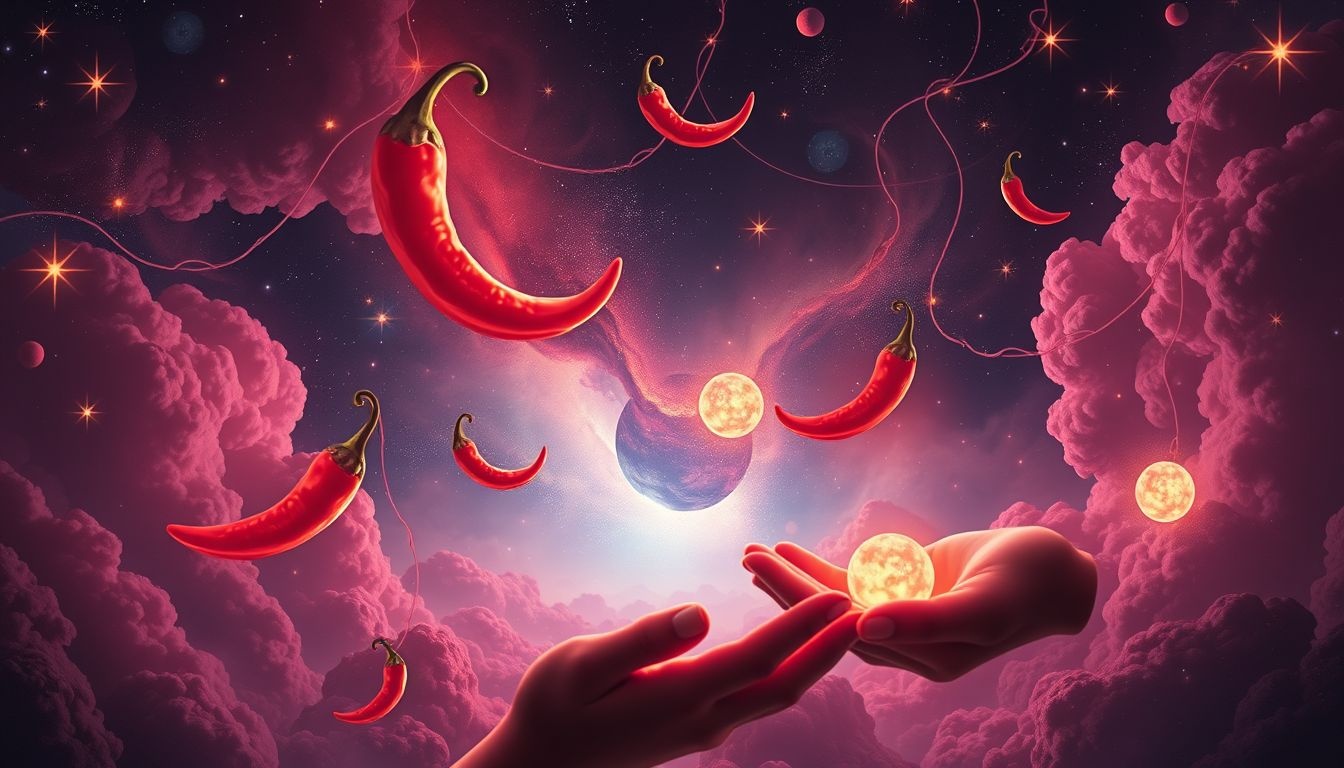 Dromen over chilipepers verkopen symboliseert het delen van passie en kracht.