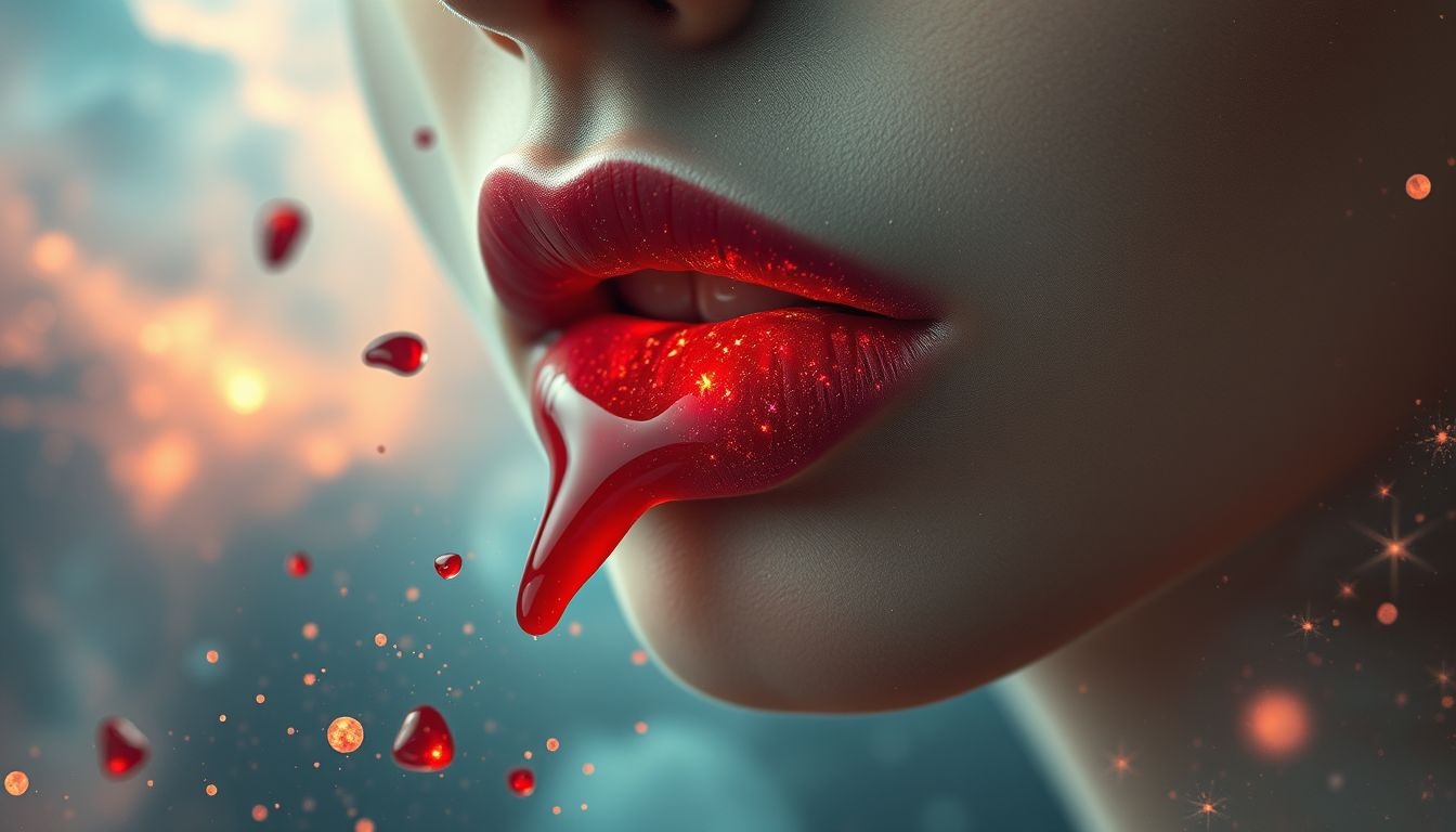 Bloedende lippen in dromen symboliseren vaak emotionele pijn en verlies.