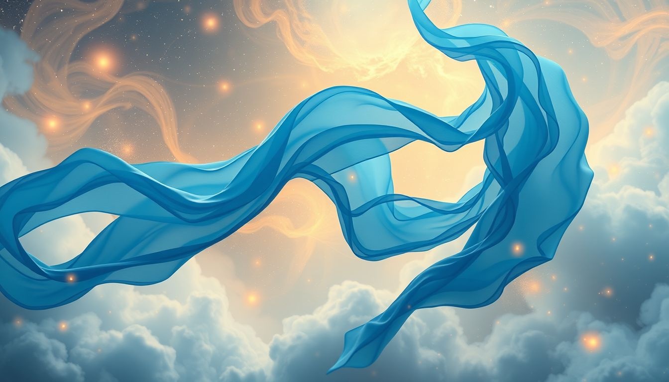 Dromen over blauwe klederdracht symboliseren vaak rust en trouw.