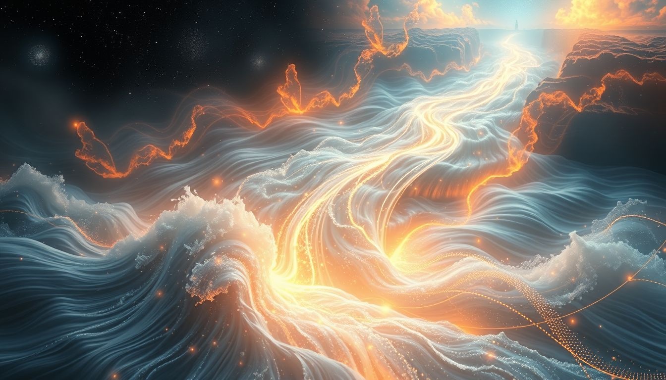 Een snelstromende rivier symboliseert emotionele turbulentie in dromen.