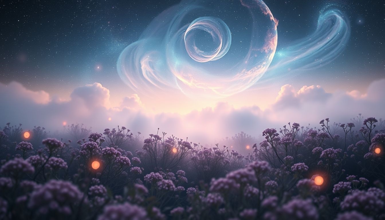 Dwalen in mistig heideveld symboliseert verwarring en innerlijke onzekerheid.