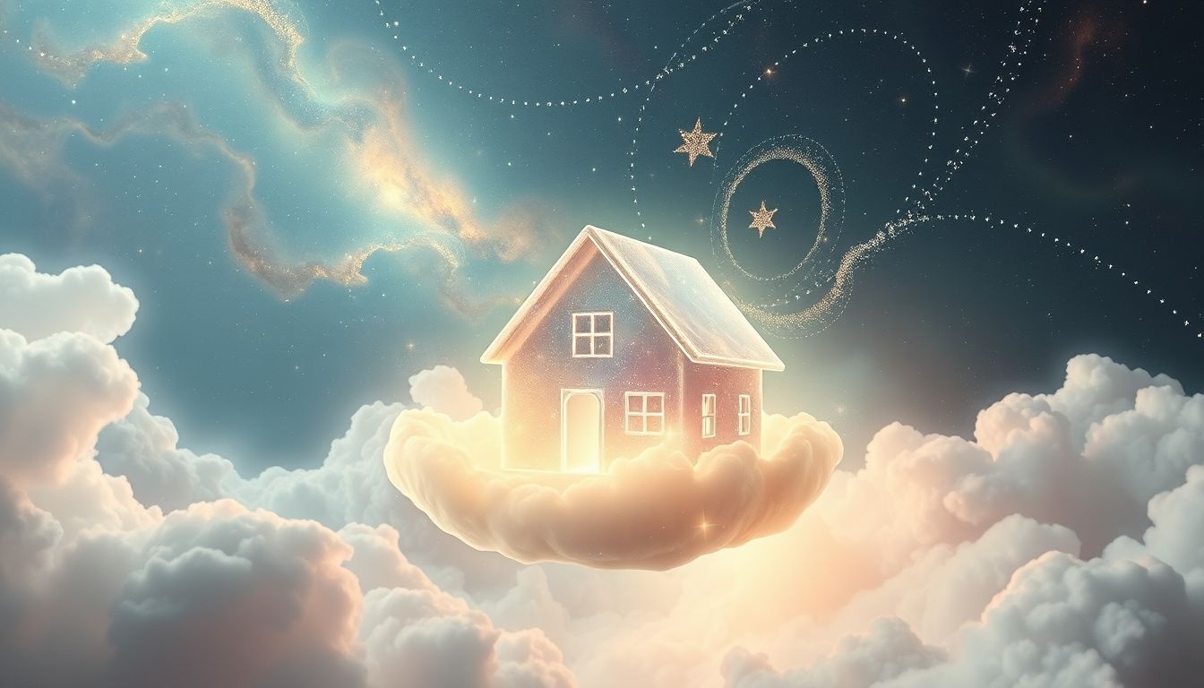 Een huis te koop aanbieden symboliseert nieuwe levenskeuzes en kansen.