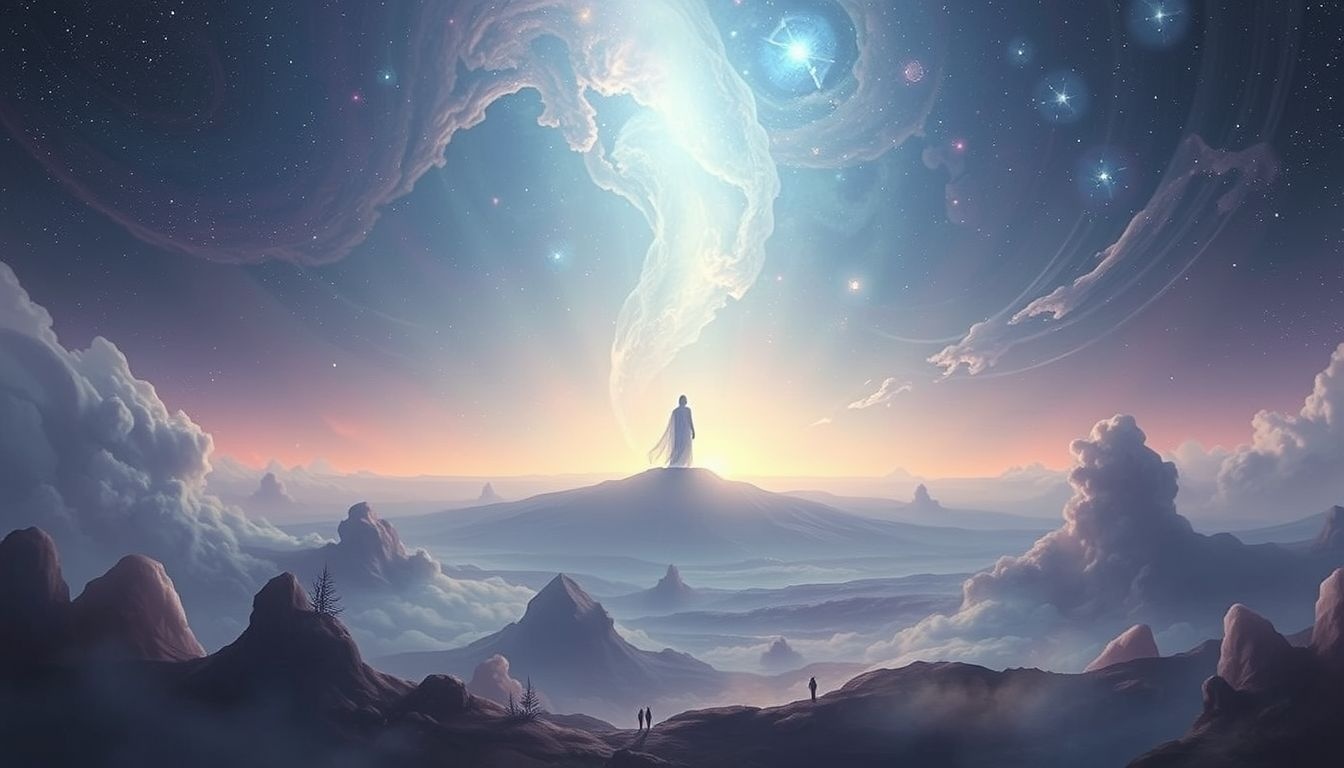 Een kolos op de horizon symboliseert naderend groot levensveranderend gebeuren.