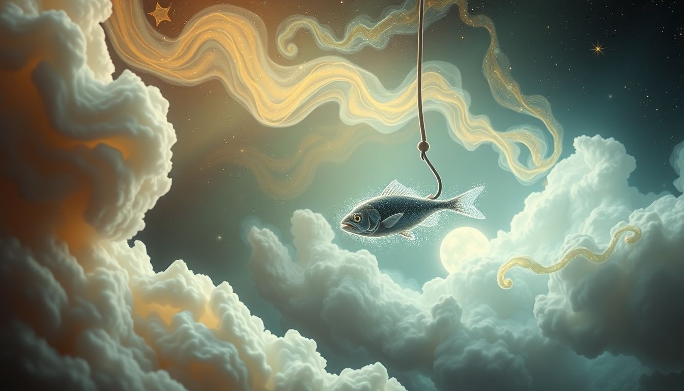 Een vis vangen met een vishaak symboliseert onverwachte kansen in je leven.