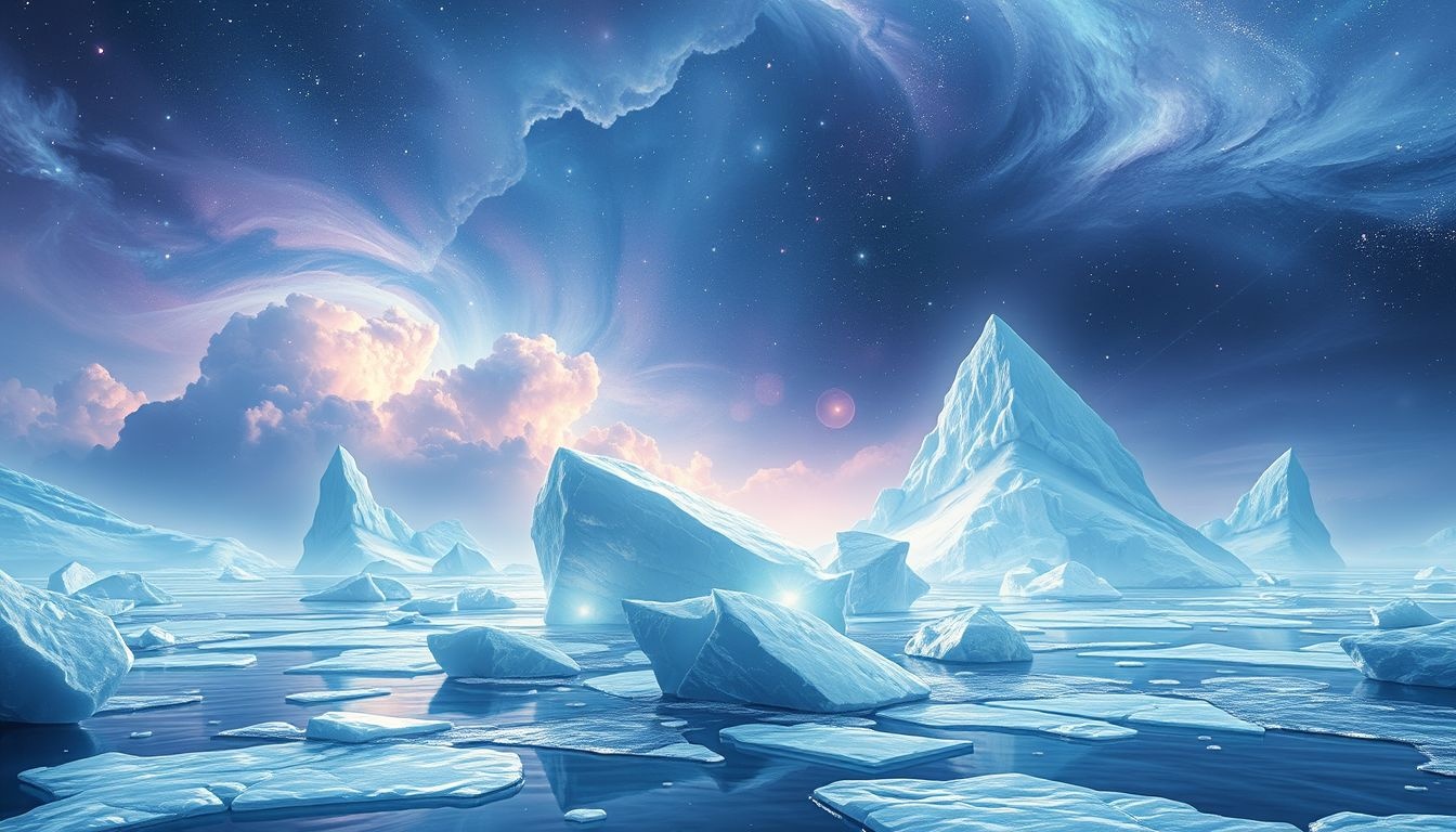 IJsbergen breken af: symbool van onverwachte veranderingen en loslaten.