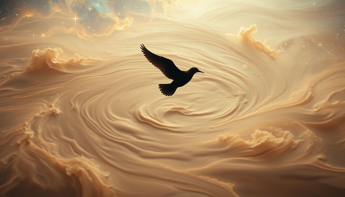 Een watersnip in modderig water symboliseert emotionele verwarring.