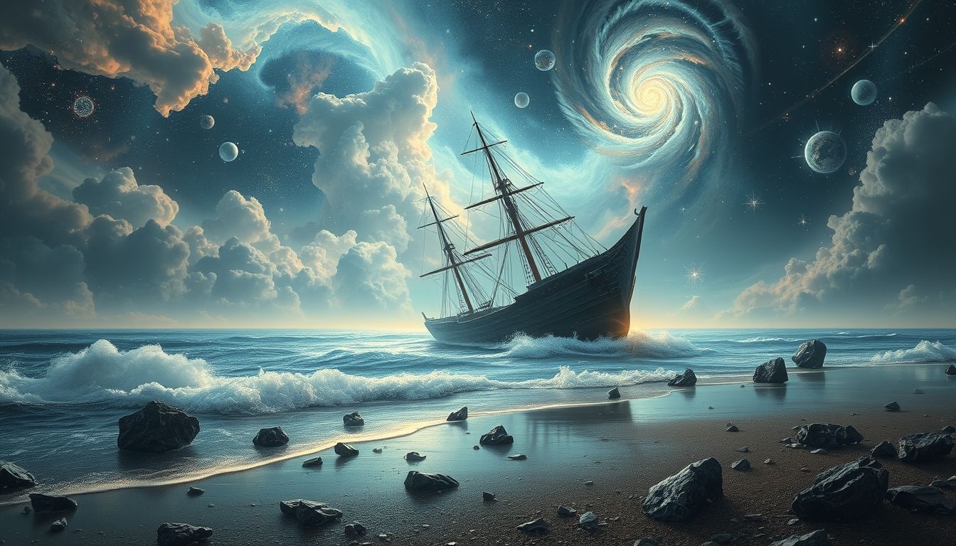 Dromen over wrak op strand symboliseren vaak onverwerkte emoties.