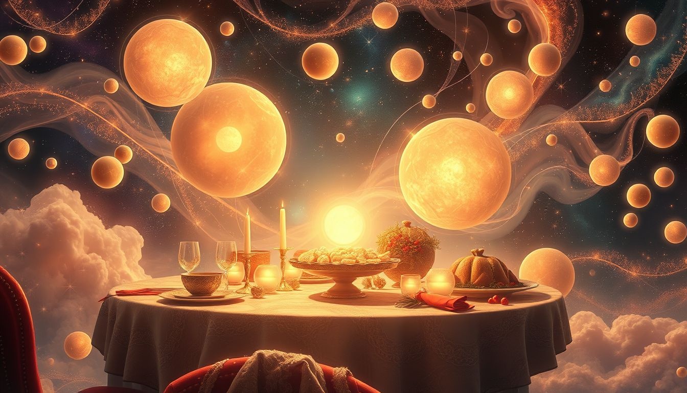 Dromen over kerstbanket symboliseert feestelijkheid en samenzijn met familie.