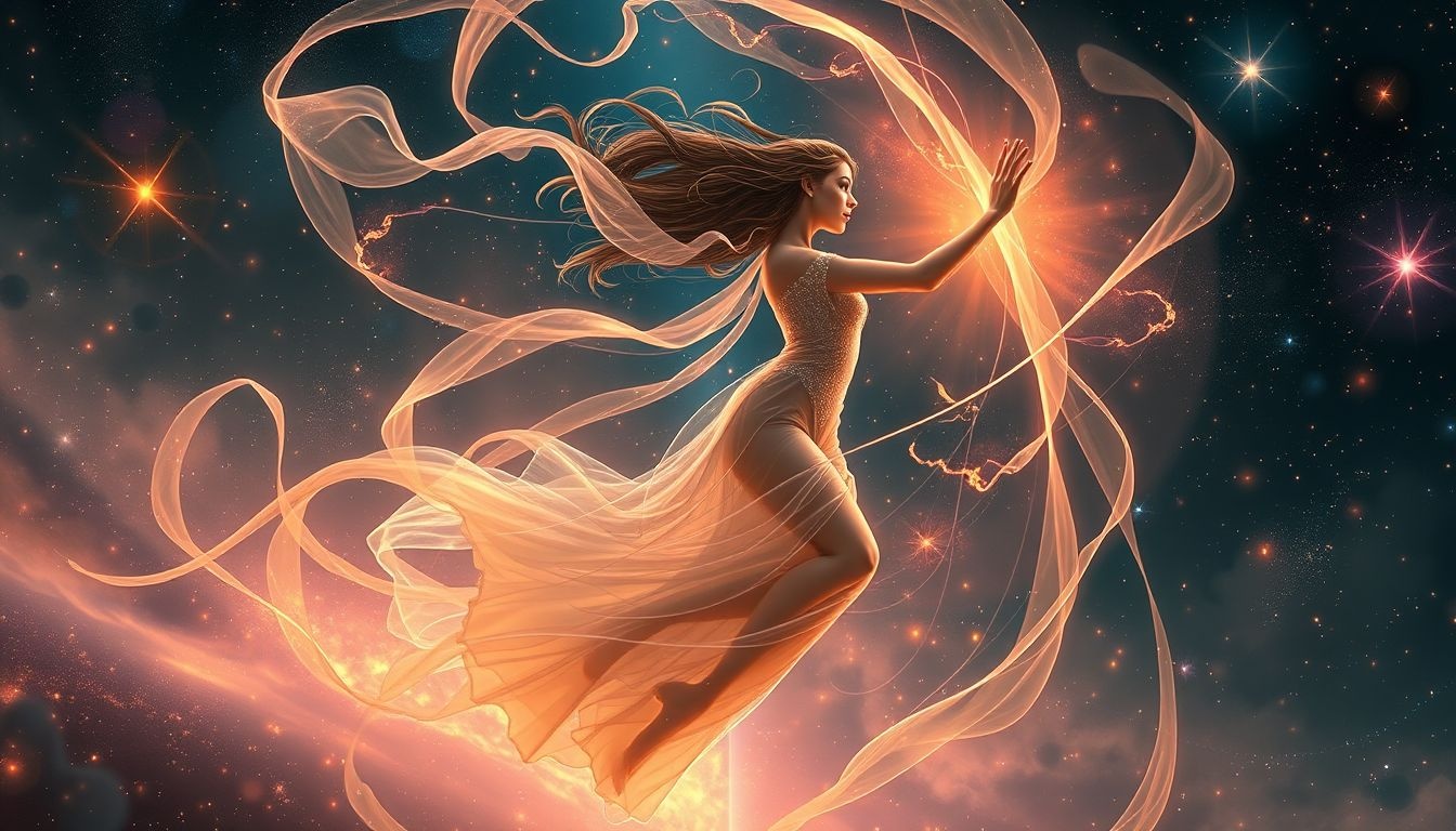 Een dansende barvrouw symboliseert sociale vrijheid en zelfexpressie.