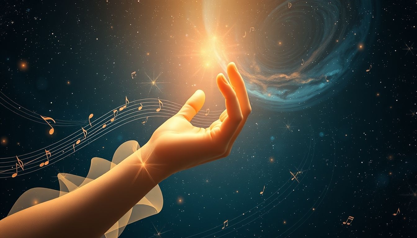 Een dansende stalhand symboliseert onverwachte vreugde en vrijheid.