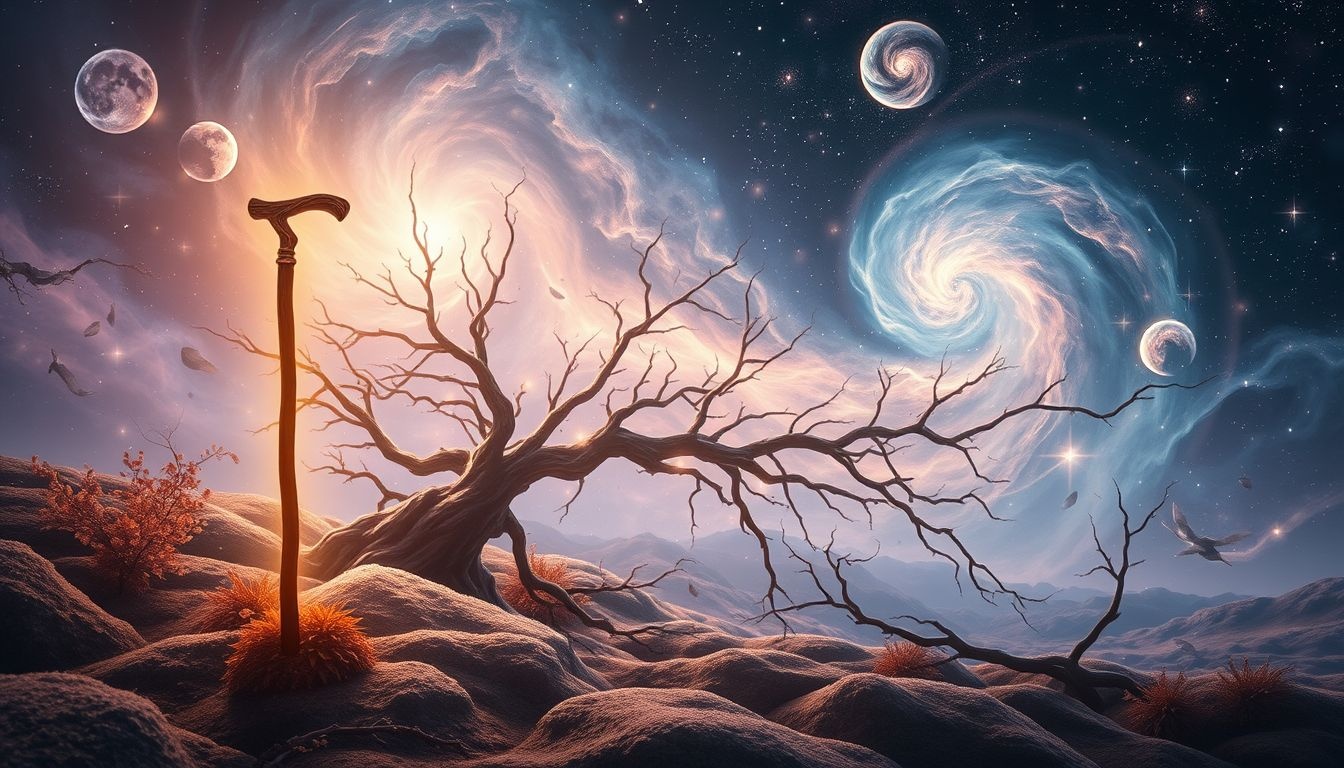 Een wandelende tak symboliseert camouflage en innerlijke bescherming in dromen.