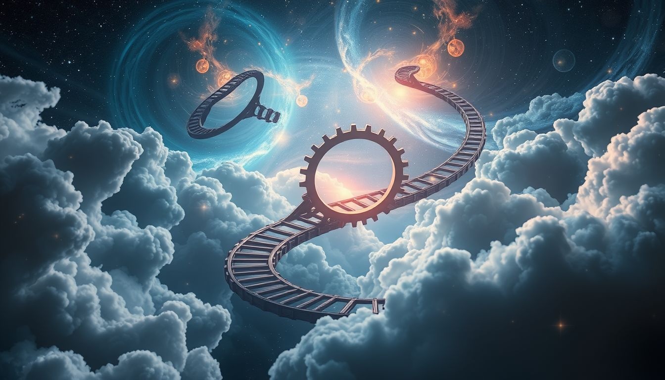 Dromen over tandradbanen symboliseren controle en levensrichting in dromen.