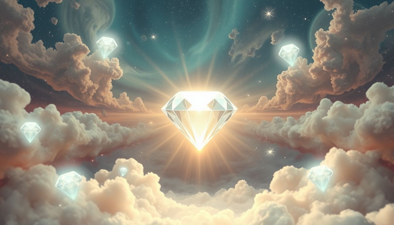 Een diamant ontvangen symboliseert waardevolle erkenning en innerlijke groei.