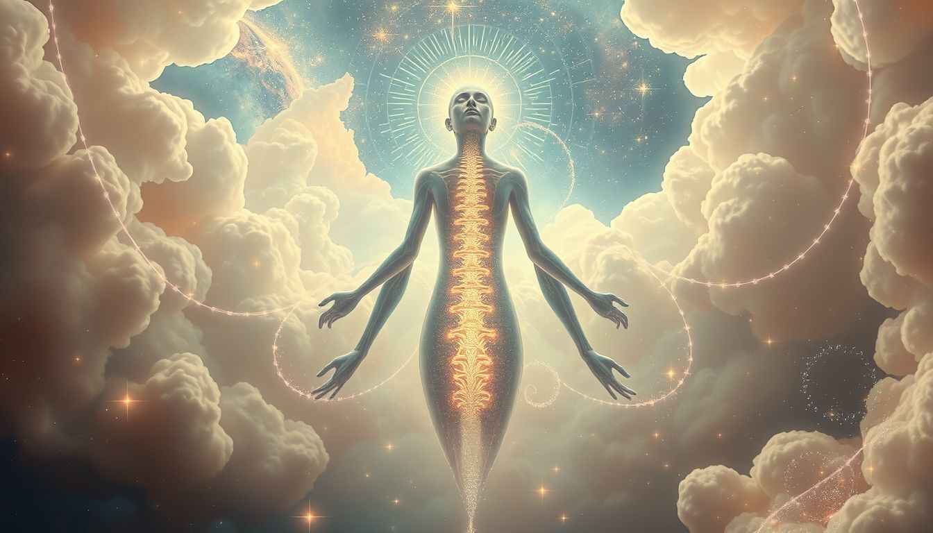 Een oude wijze chiropractor symboliseert heling en innerlijke balans.