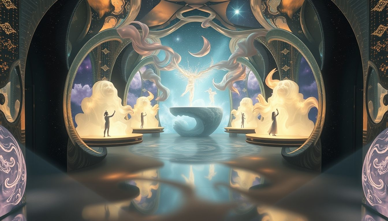 Een promenadehal in dromen symboliseert sociale ontmoetingen en expressie.