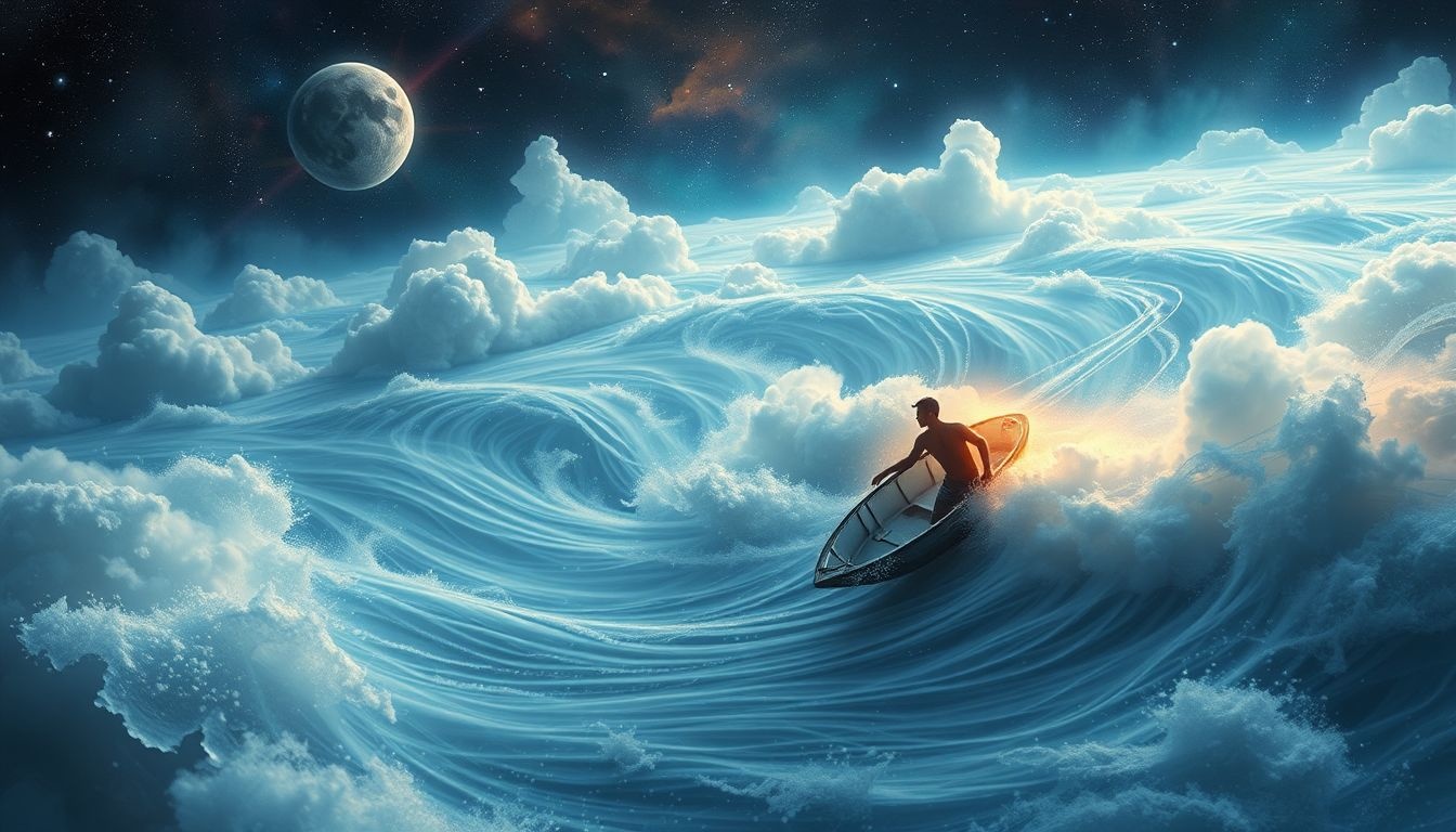 Een snelstromende rivier in dromen symboliseert emotionele uitdagingen.