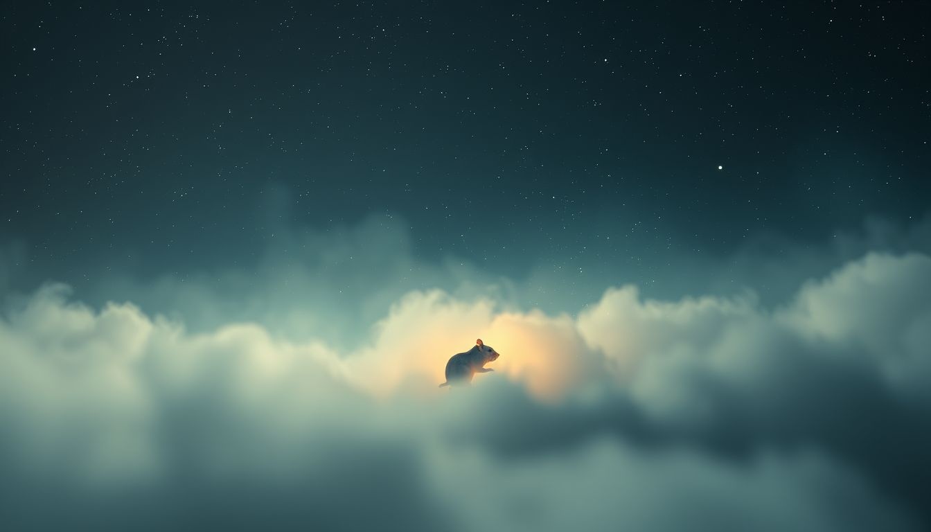 Droom 18 symboliseert angst voor verlies en kwetsbaarheid van hamster.