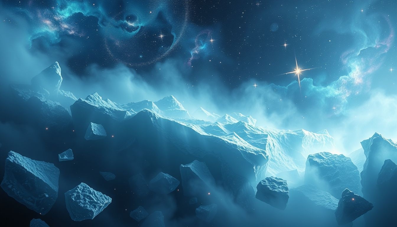 Een ijsstorm op het pakijs symboliseert innerlijke emotionele turbulentie.