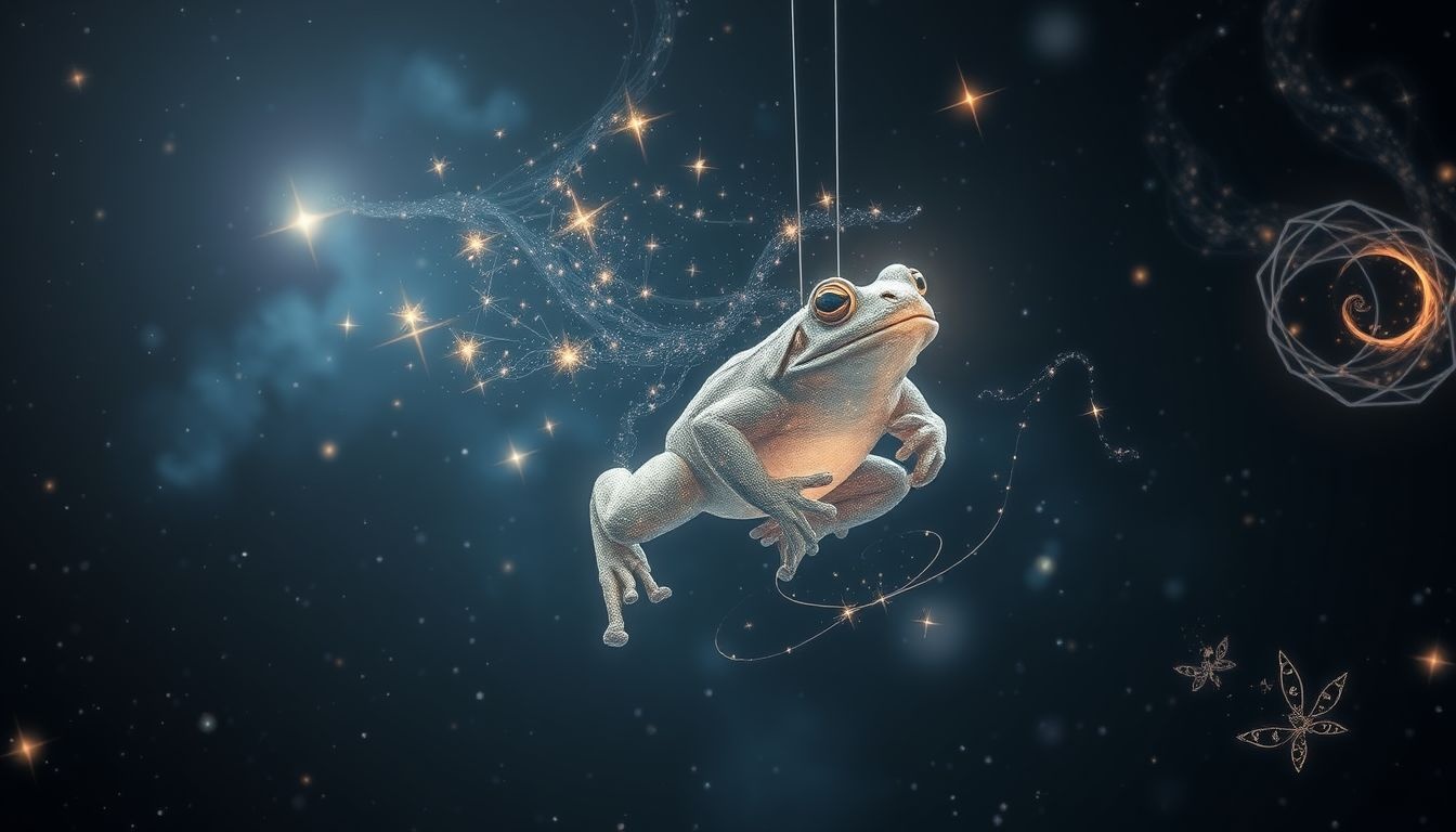 Een pratende pad symboliseert innerlijke wijsheid en verborgen inzichten.