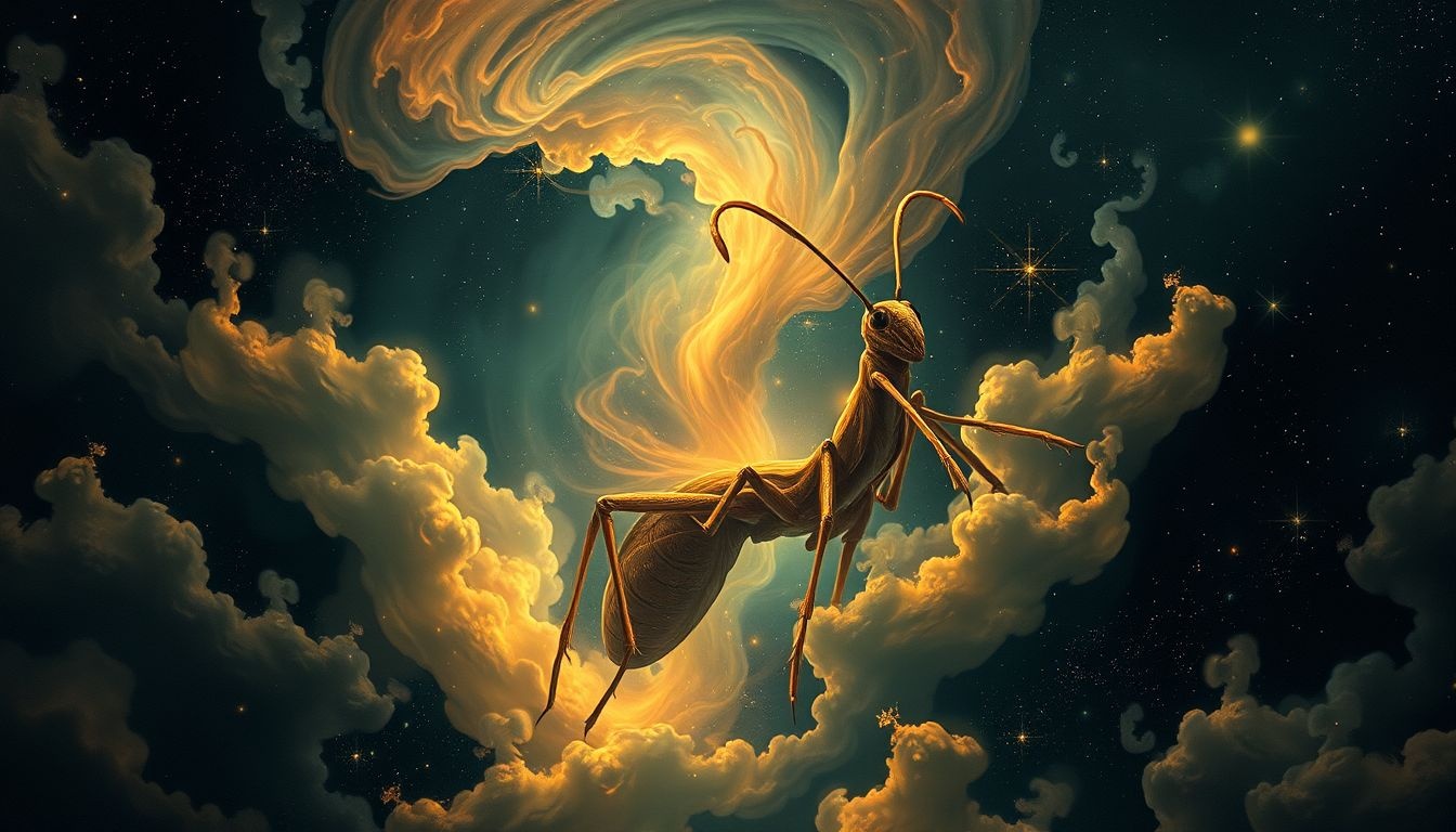 Een wandelende tak symboliseert angst voor onverwachte veranderingen.