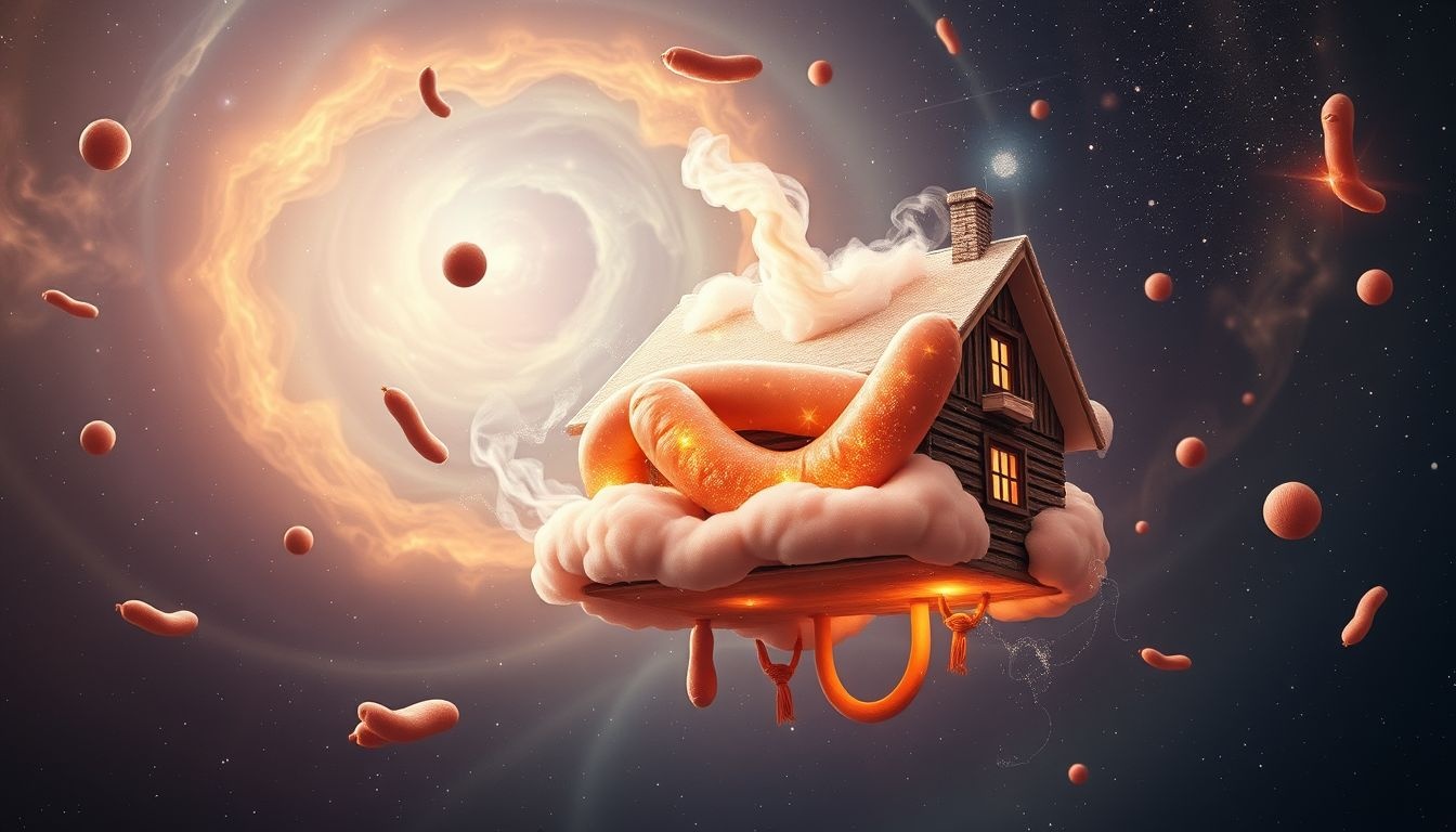 In Droom 18 symboliseert worst maken in droomhuis ambities en comfort.