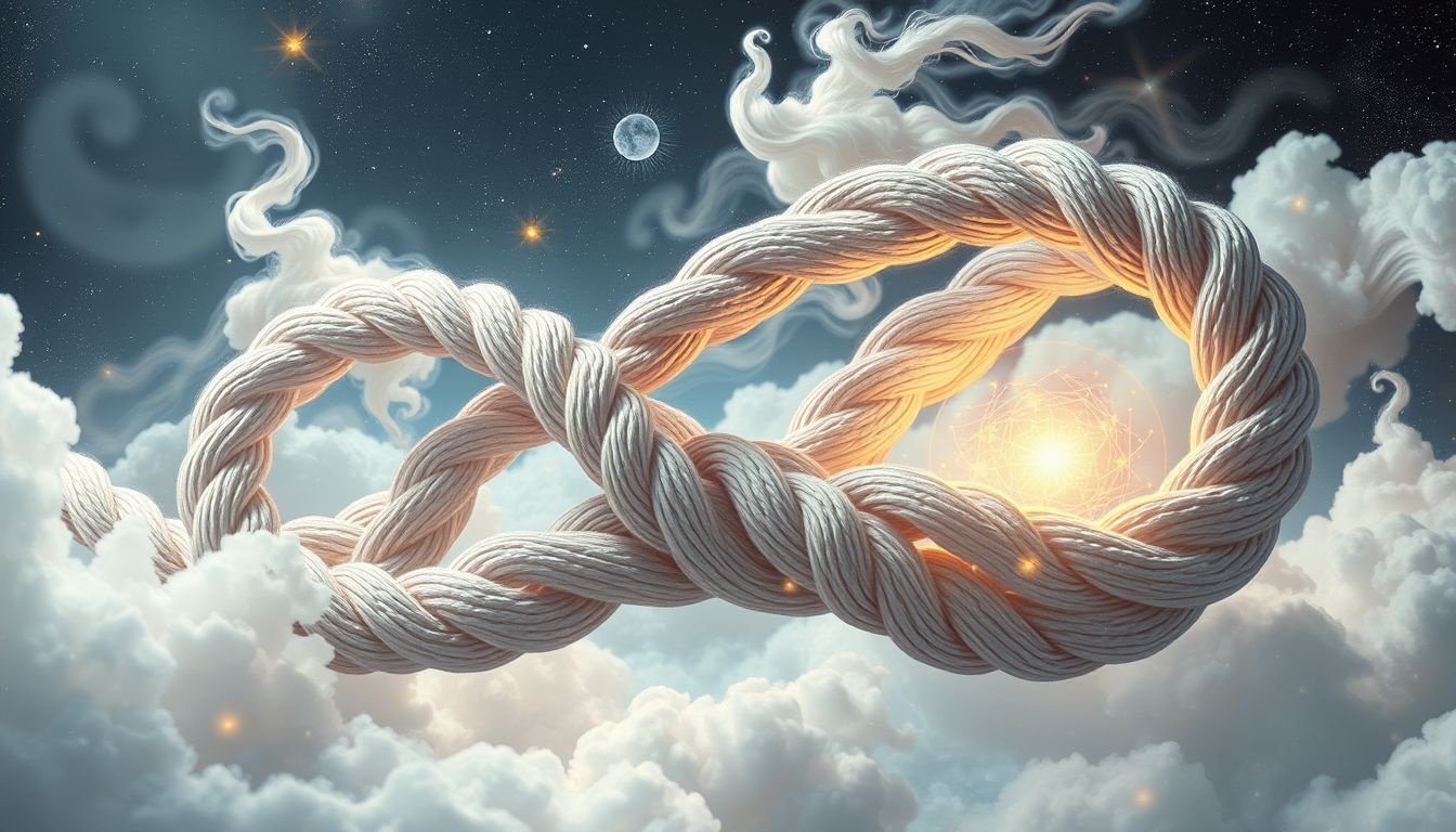 Verborgen objecten in vlechtwerk symboliseren onbewuste geheimen of talenten.