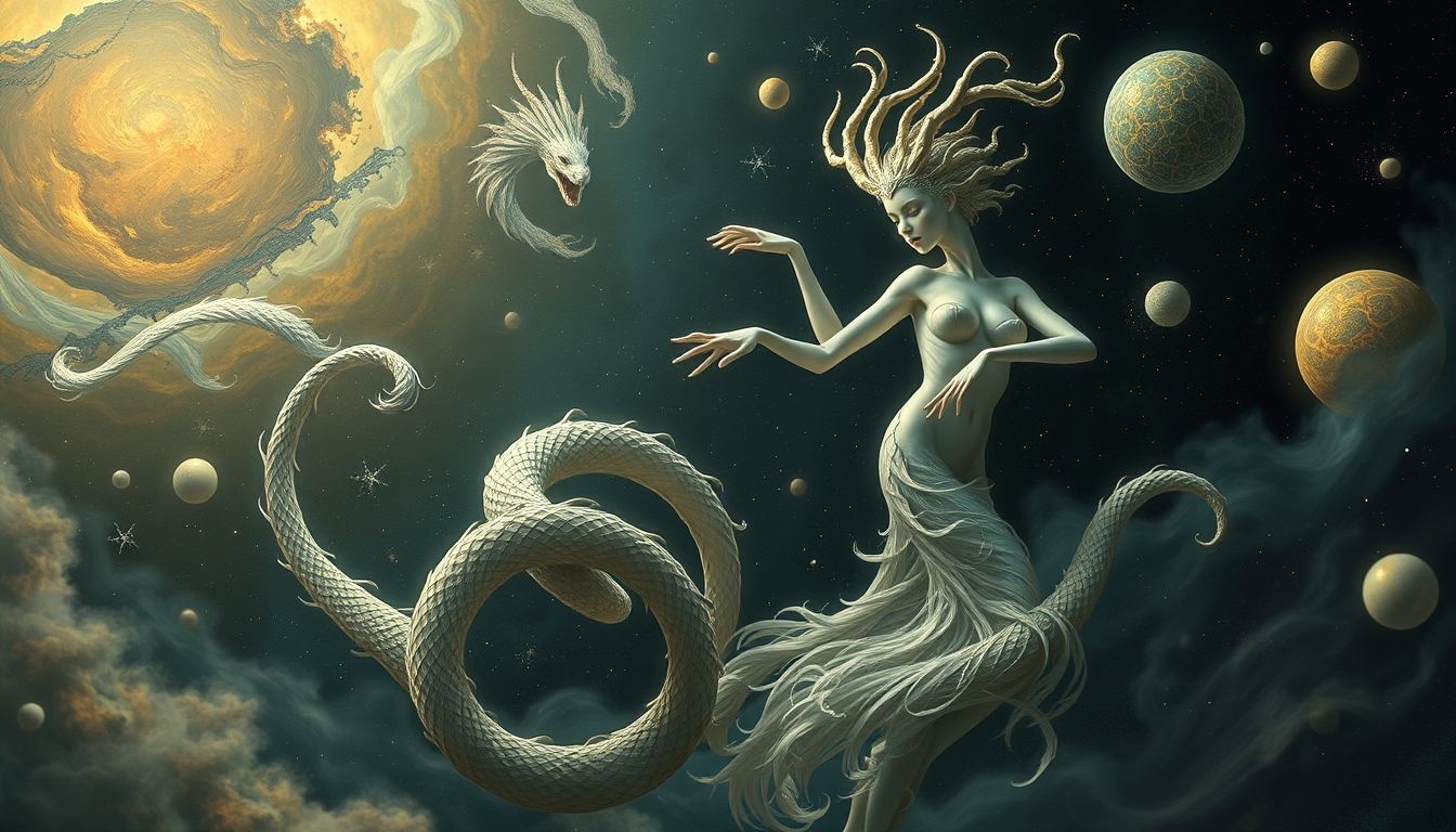 Een variété-slangenmens symboliseert verrassende wendingen in je leven.