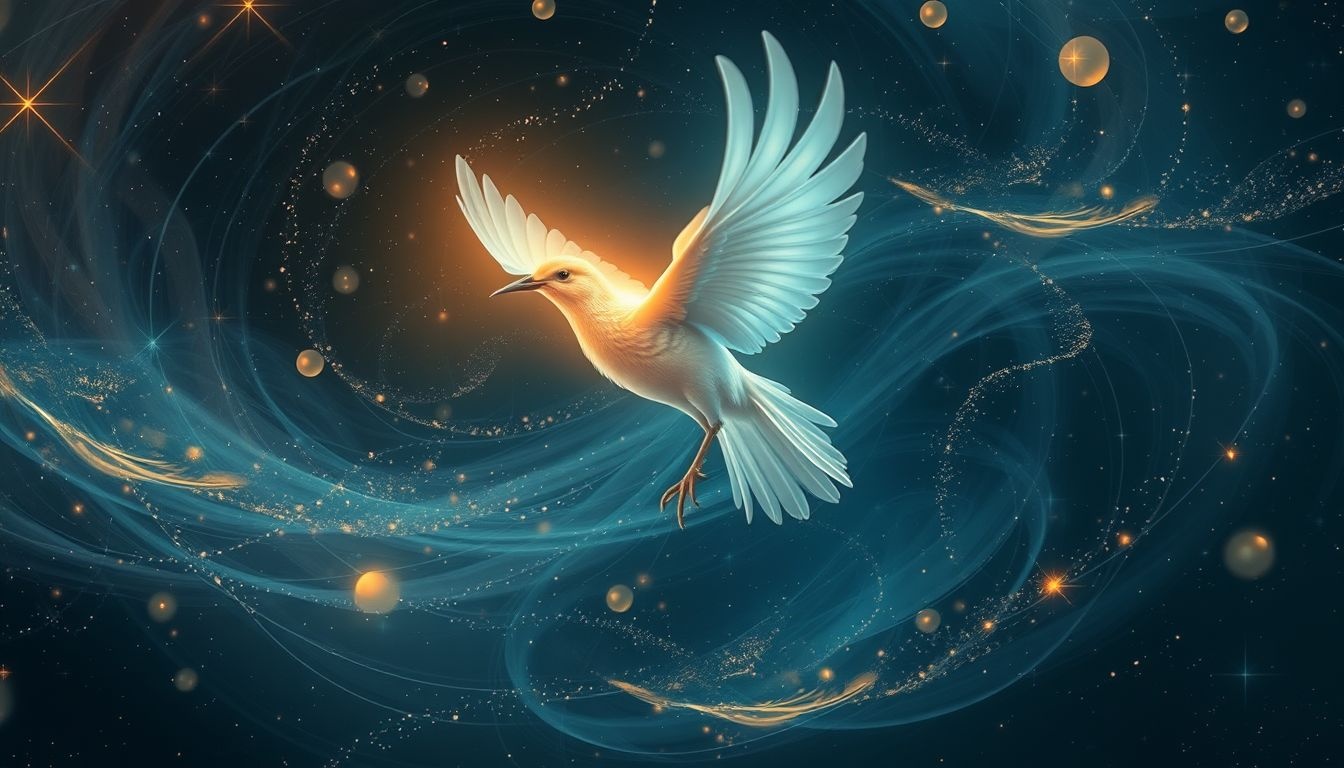 Een pratende watersnip symboliseert verborgen wijsheid en intuïtie.