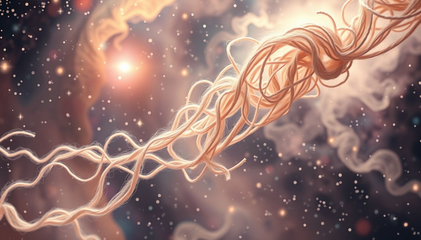 Dromen over gekamd garen symboliseert helderheid en orde in gedachten.