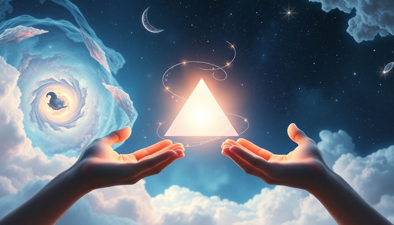 Een driekante hoed weggeven symboliseert het loslaten van verantwoordelijkheid.