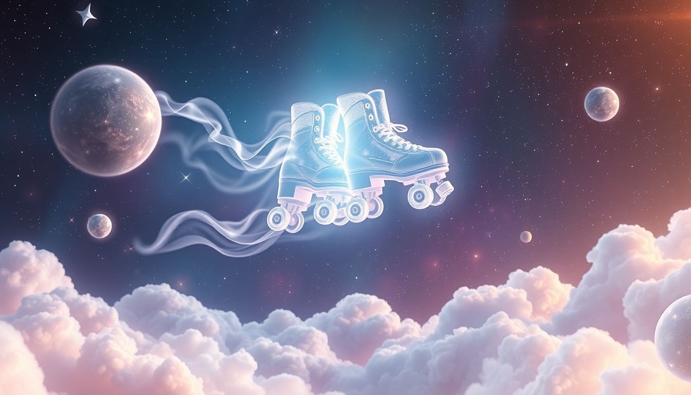 Dromen over rolschaatsen en vliegen symboliseren vrijheid en avontuur.