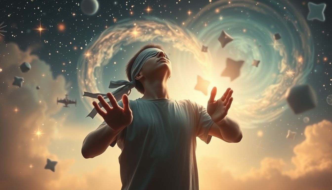 Dromen over blind zijn symboliseert vaak onzekerheid en hulpbehoefte.