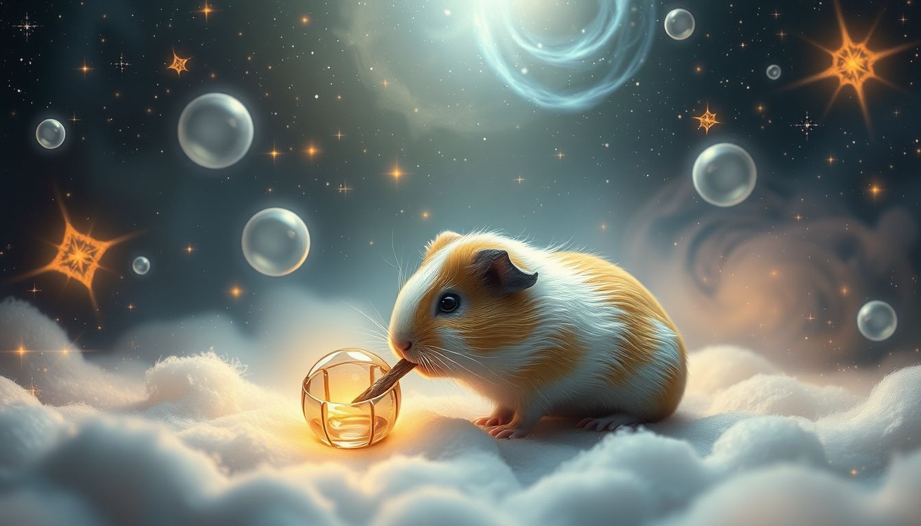 Een cavia die knaagt symboliseert zorgen die je dagelijks bezighouden.