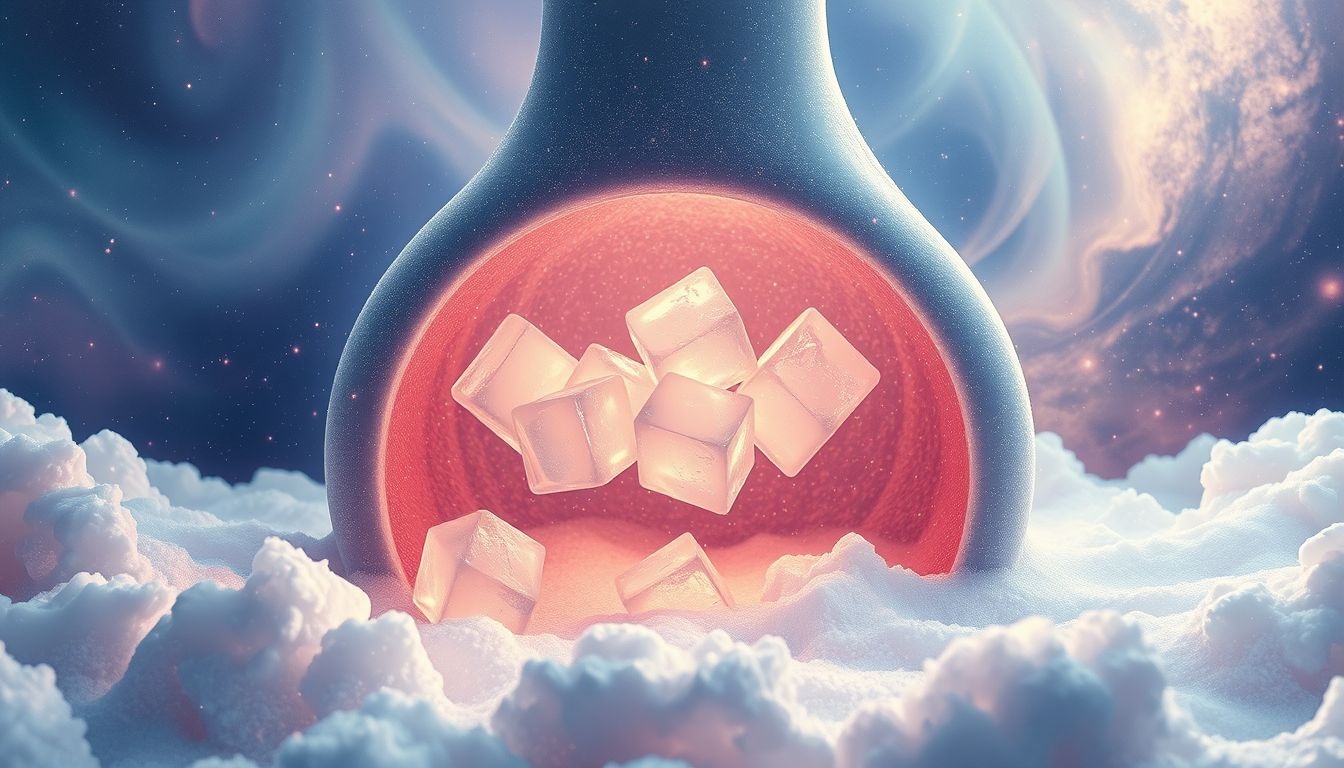 Dromen over ijsklontjes in de oven symboliseren onverwachte transformatie.