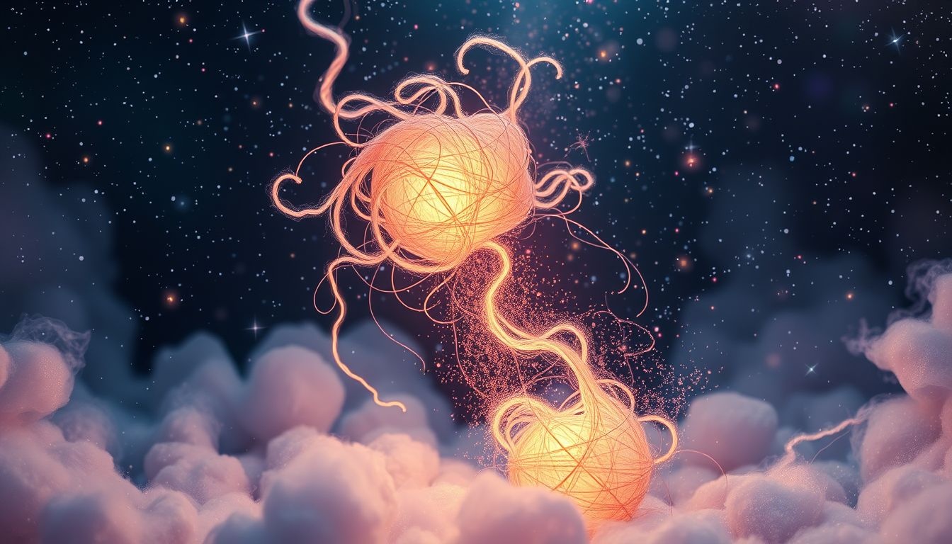 Dromen over brandend gekamd garen symboliseert loslaten van controle.