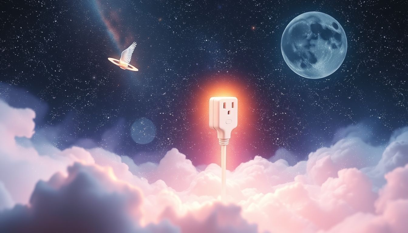 Een stekker in de muur symboliseert energietoegang en nieuwe mogelijkheden.