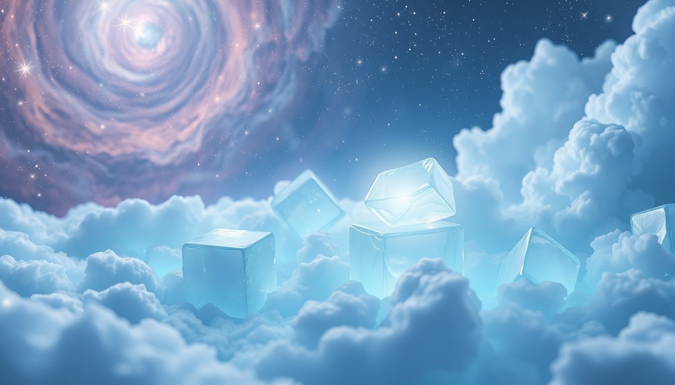 Dromen over ijsklontjes kunnen innerlijke rust en kalmte symboliseren.