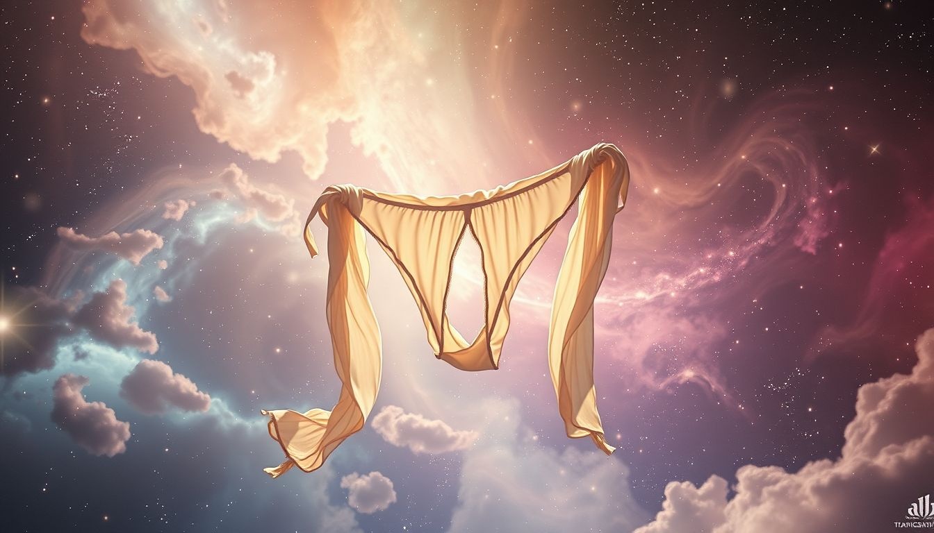 Een gescheurde thong symboliseert kwetsbaarheid en verborgen onzekerheden in dromen.