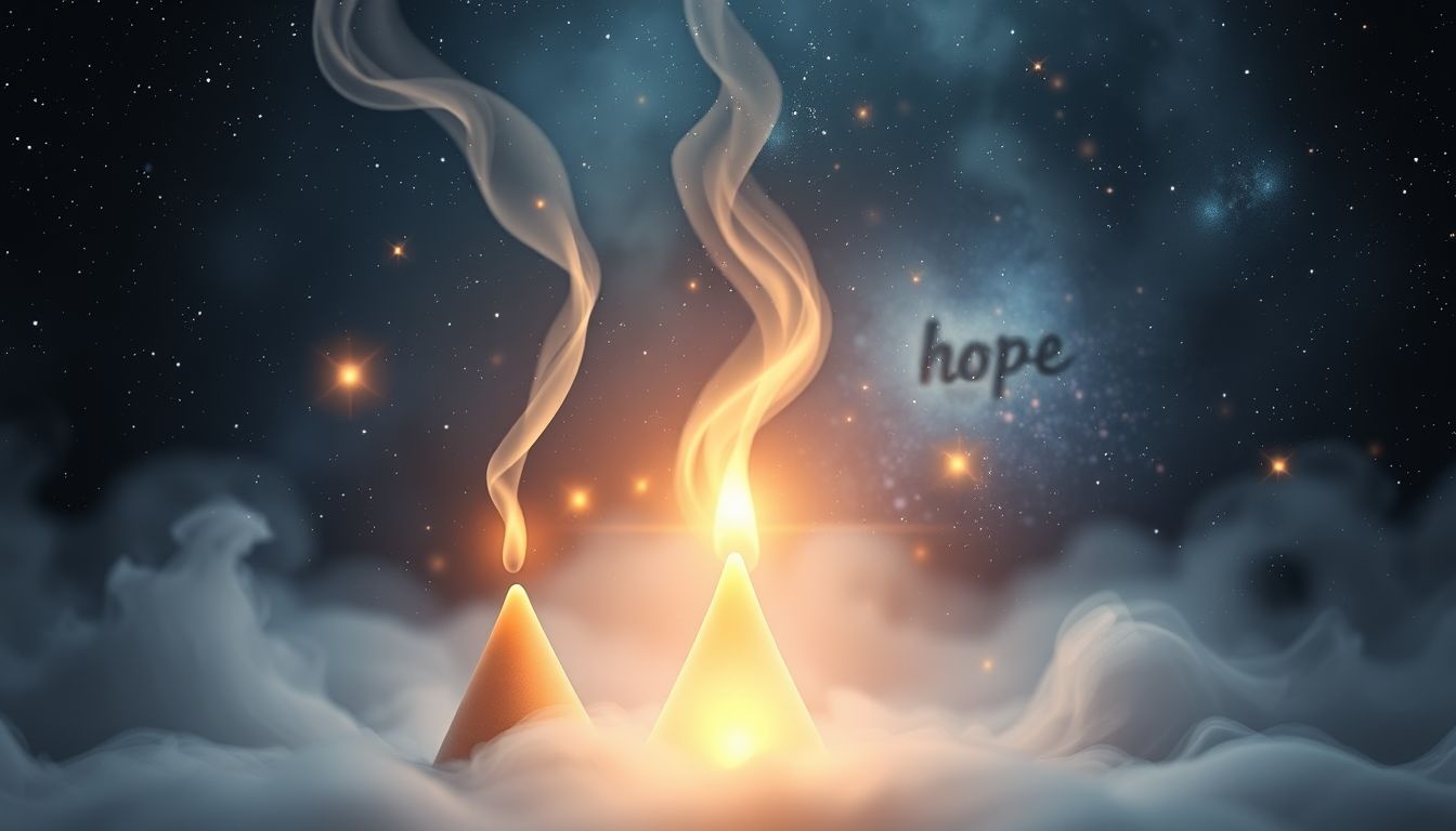 Dromen over wierookkegels symboliseren vaak hoop en spirituele zuivering.