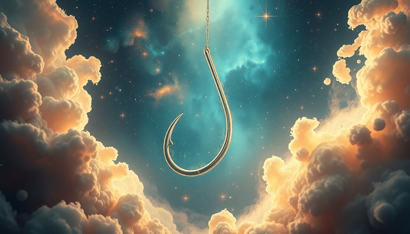 Een grote vishaak duidt op onverwachte kansen in je leven.