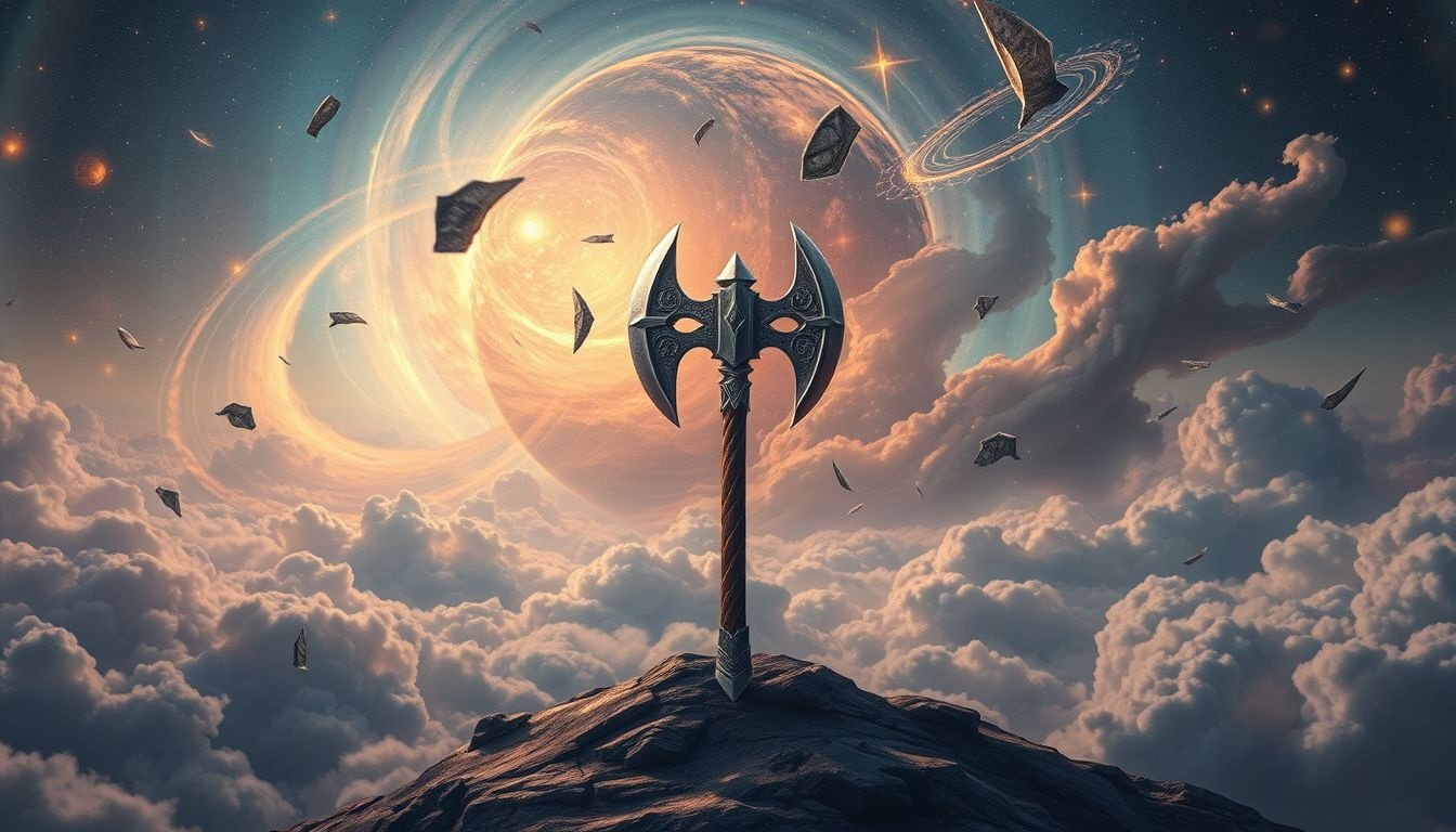 Dromen over oorlogsbijlen symboliseren vaak zelfverdediging en innerlijke kracht.