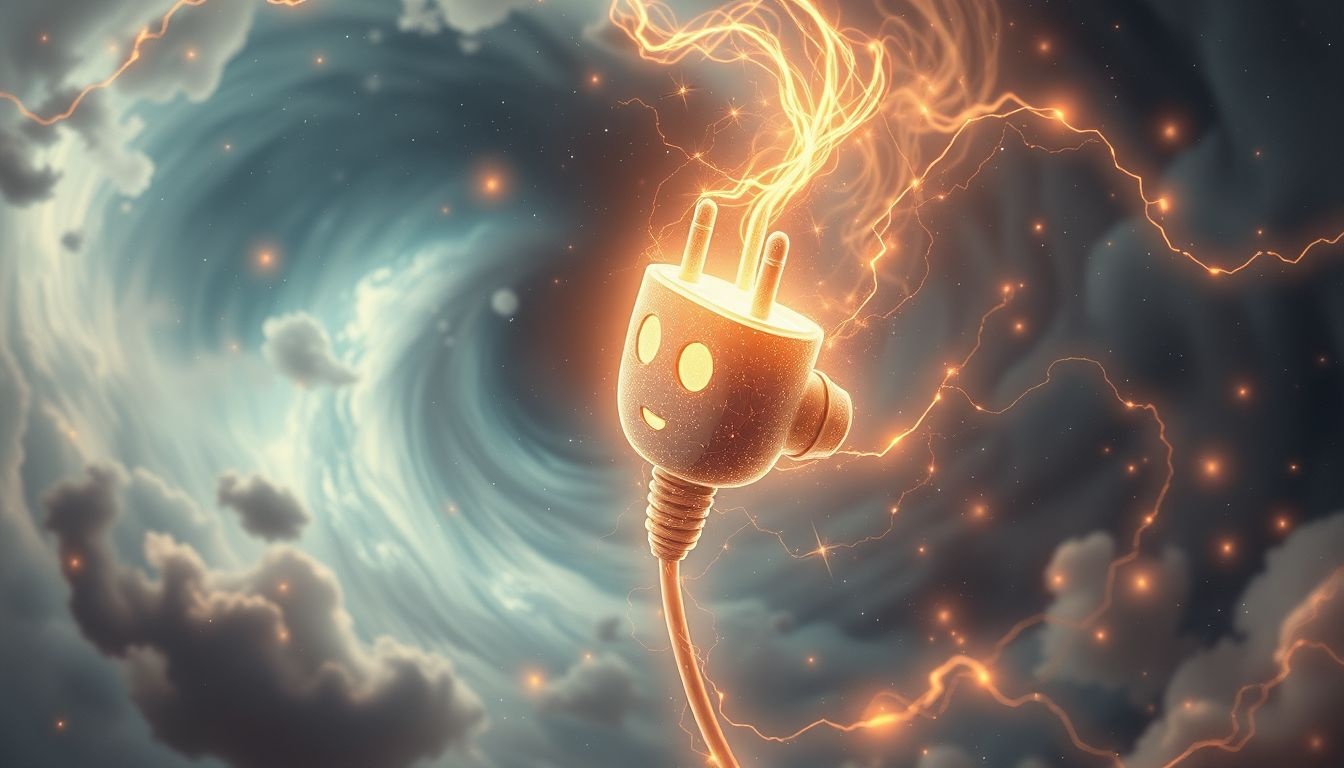 Een sprekende stekker symboliseert verlangen naar verbinding en communicatie.