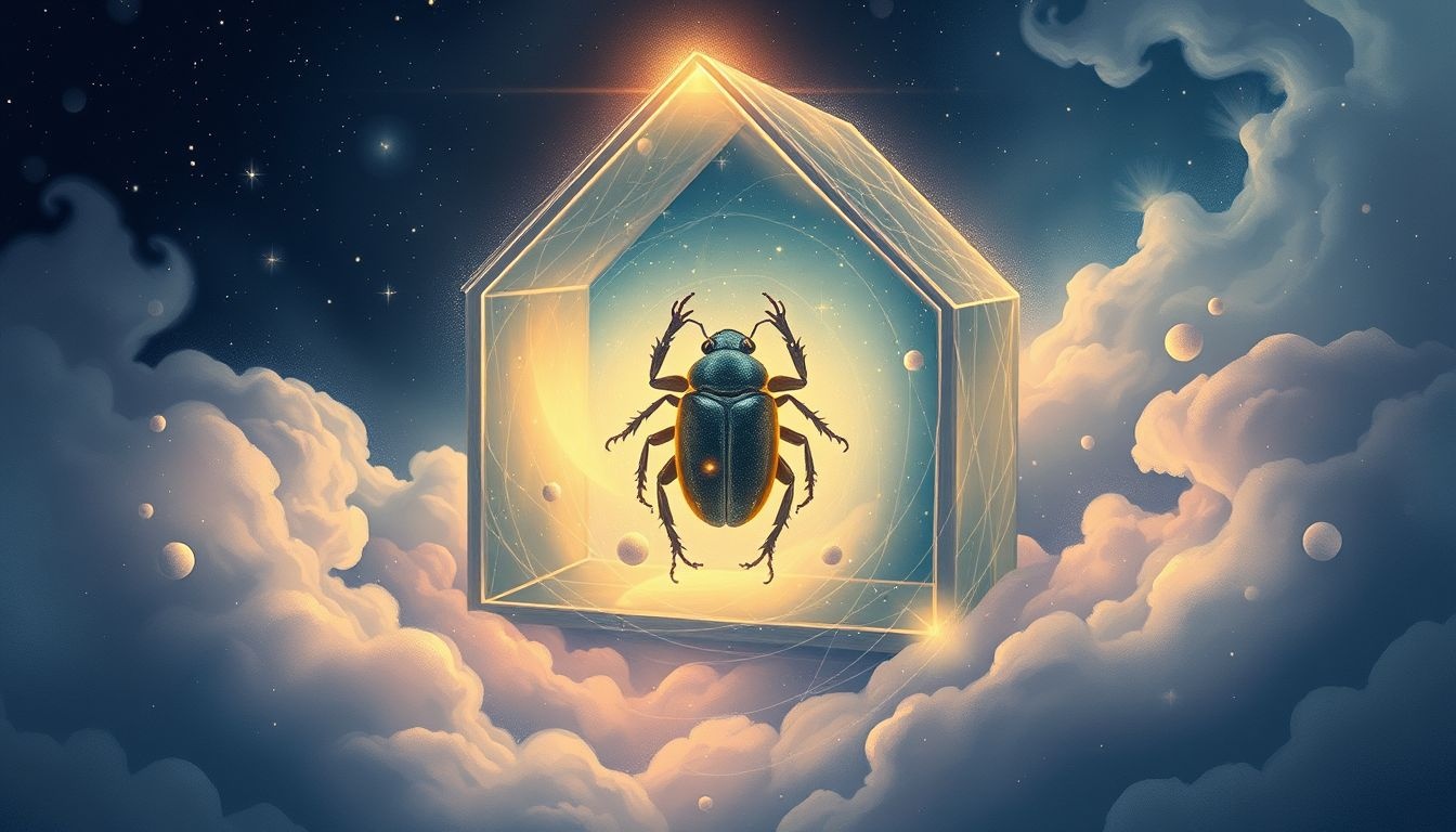 Een meikever in huis symboliseert onverwachte veranderingen en groei.