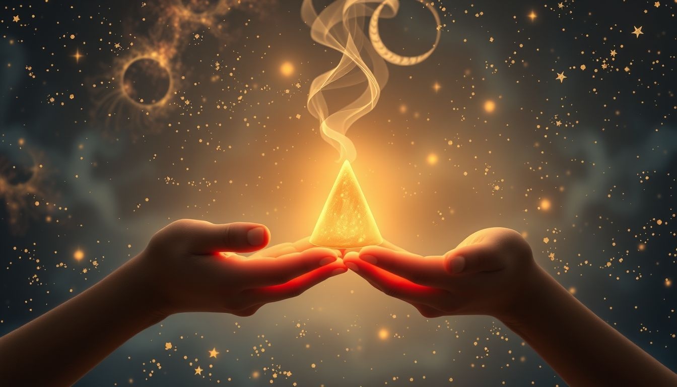 Het cadeau van wierookkegels symboliseert spirituele verbondenheid en vrede.