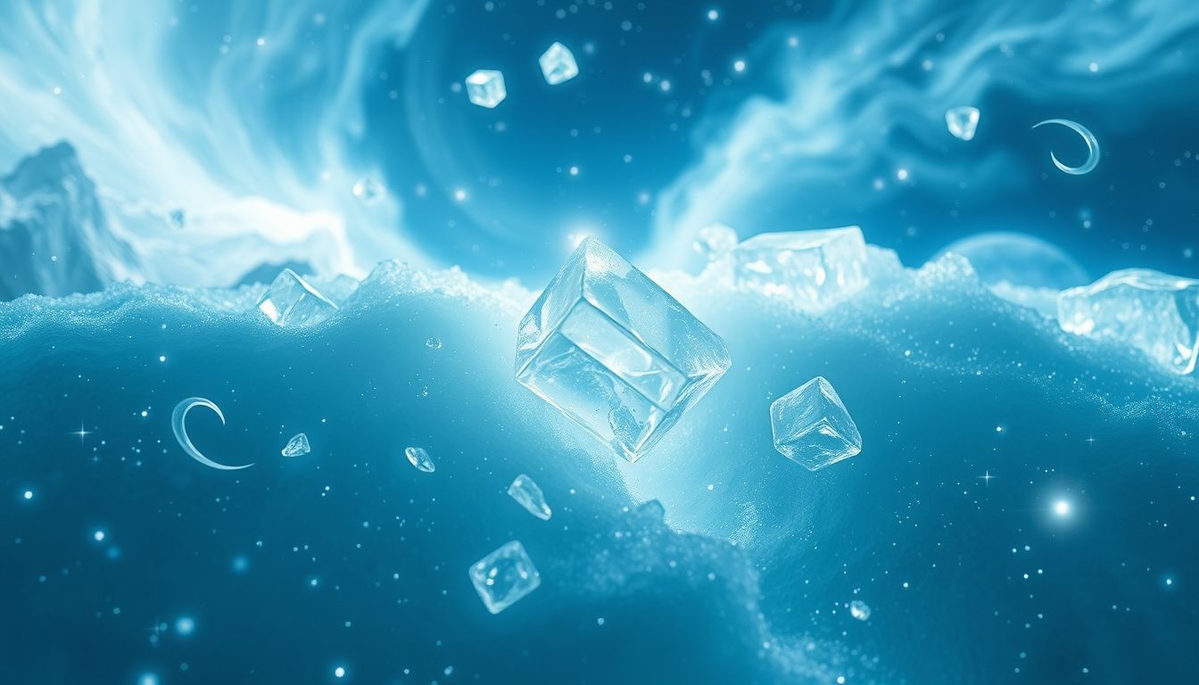 Dromen over vallende ijsklontjes symboliseren koude emoties of veranderingen.