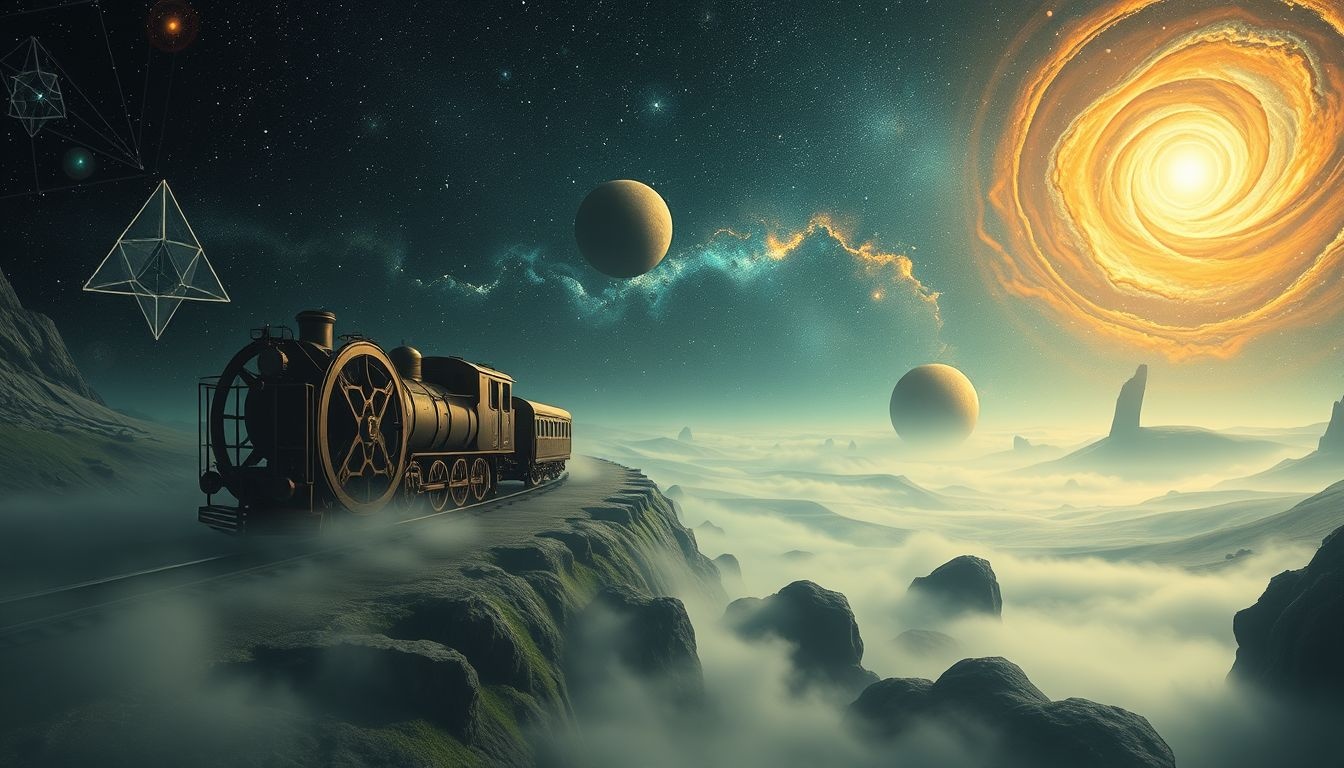 Een tandradbaan symboliseert uitdaging en groei in onbekend terrein.